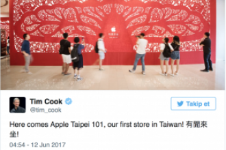 Apple, Tayvan’daki ilk satış mağazasını açıyor